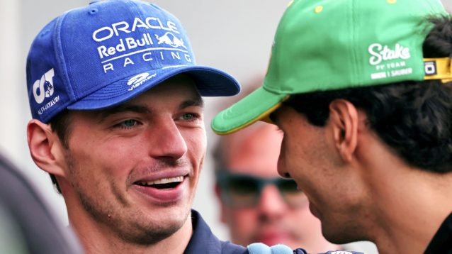 Max Verstappen and Gabriel Bortoleto