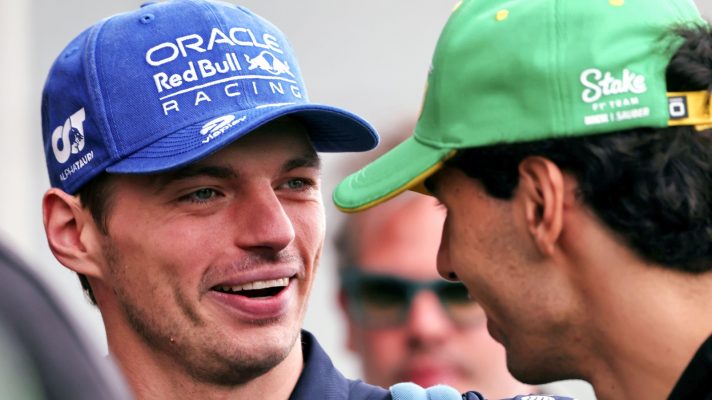 Max Verstappen and Gabriel Bortoleto