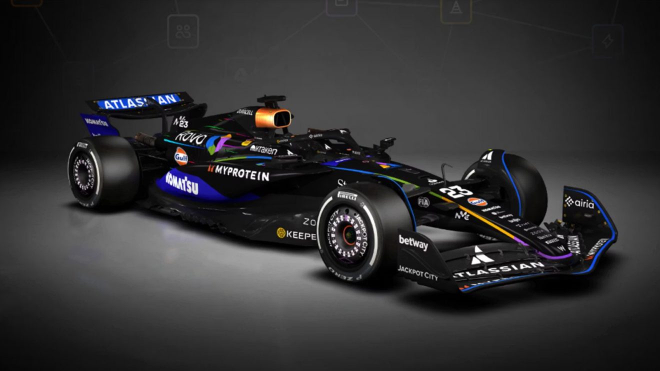Williams unveils a special Las Vegas GP livery.