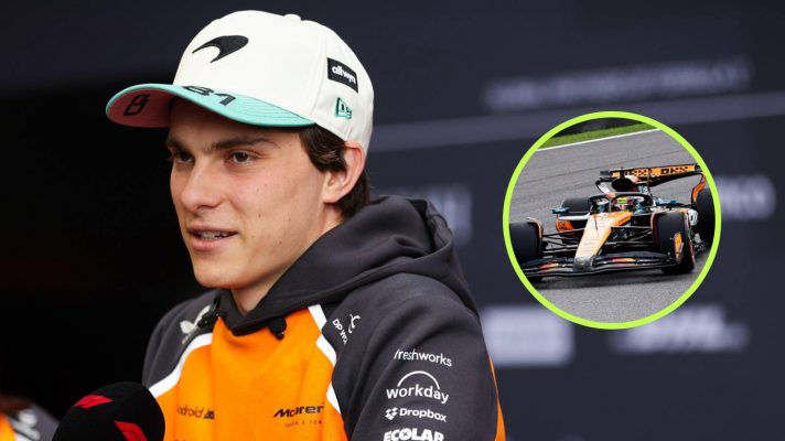 McLaren's Oscar Piastri at the 2025 Las Vegas Grand Prix.