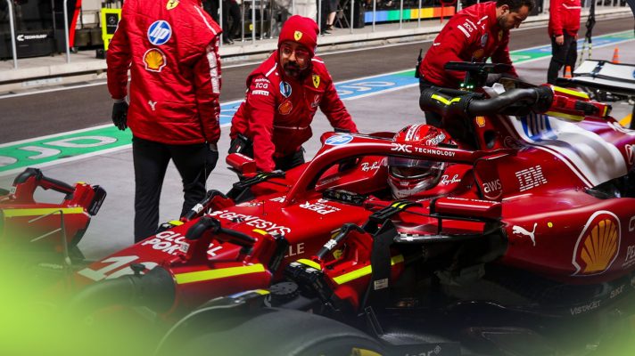Charles Leclerc topped the opening hour of practice for the Las Vegas Grand Prix.