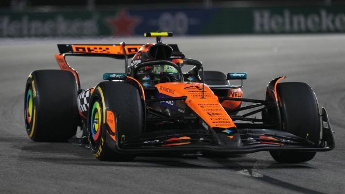 McLaren's Lando Norris at the 2025 Las Vegas Grand Prix.