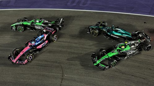 Pierre Gasly blames ‘two guys with not much experience’ after lap one drama in Vegas