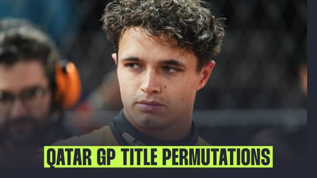 Lando Norris has a chance to seal the title in Qatar.