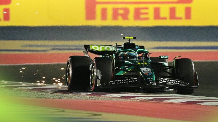 Fernando Alonso, Aston Martin, 2025 Qatar Grand Prix.