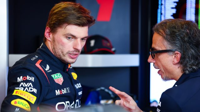 Max Verstappen in Abu Dhabi.