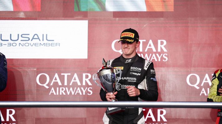 Rodin Motorsport's Alex Dunne on the podium.