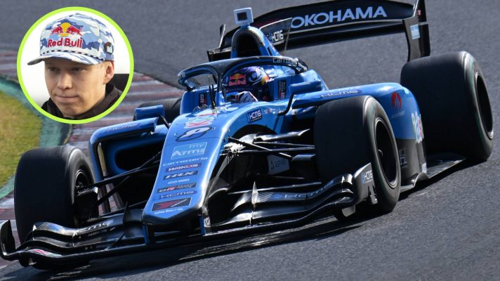 Kalle Rovanpera, Team KCMG, Super Formula test in 2025.