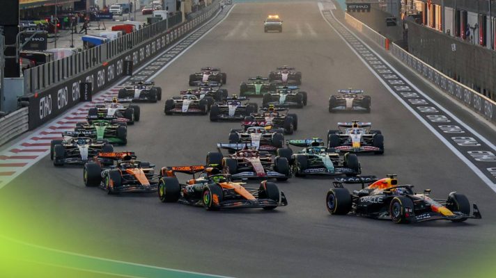 The race start of the 2025 Abu Dhabi Grand Prix.