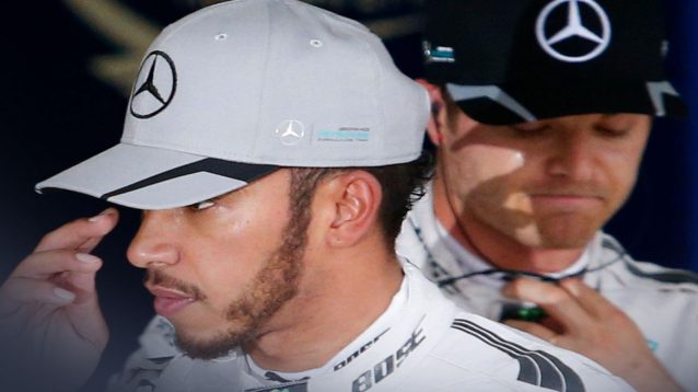 Mercedes teammates Lewis Hamilton and Nico Rosberg pictured at the 2016 Japanese Grand Prix