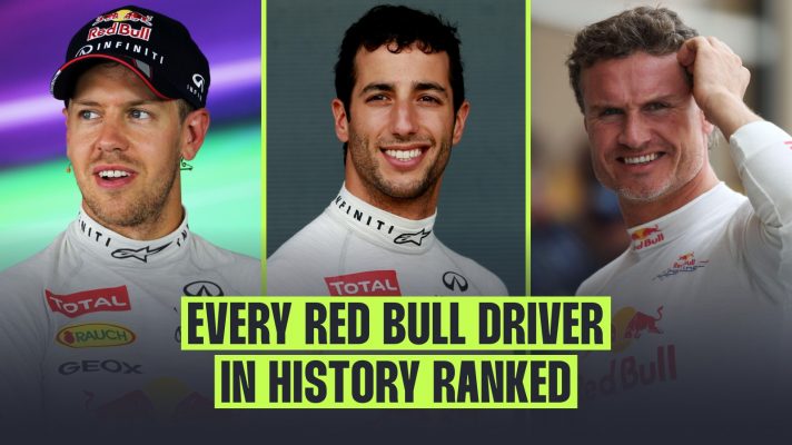 Sebastian Vettel, Daniel Ricciardo and David Coulthard