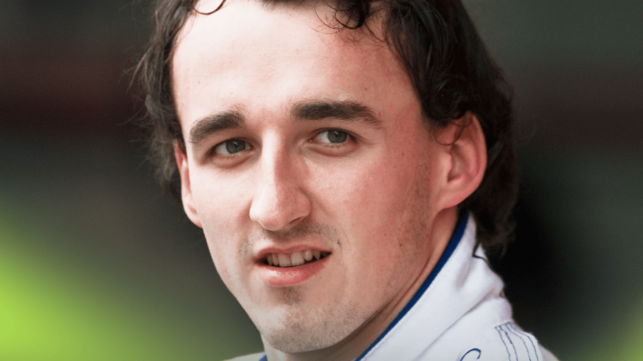 A close-up shot of Robert Kubica