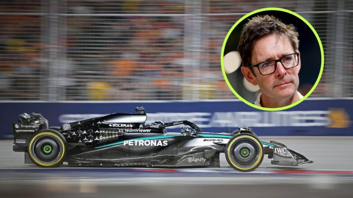 George Russell, Mercedes, 2025 Singapore Grand Prix.