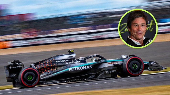 Kimi Antonelli, Mercedes, 2025 British Grand Prix.