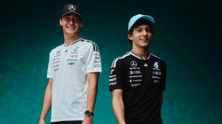 George Russell and Kimi Antonelli