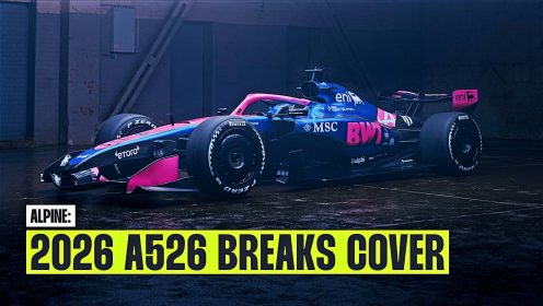 Alpine showcase new A526 in glitzy Barcelona launch