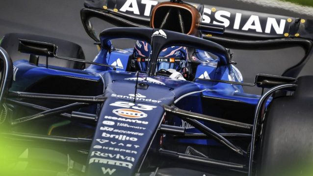 Williams' Alex Albon on track in 2025.