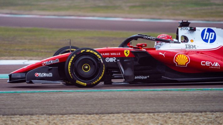 Charles Leclerc testing the SF-26