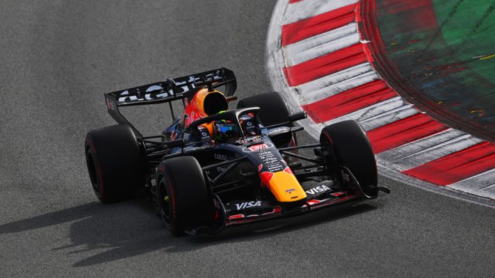 Isack Hadjar in the Red Bull