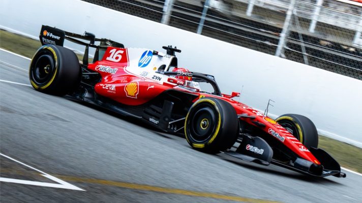 Charles Leclerc in Barcelona