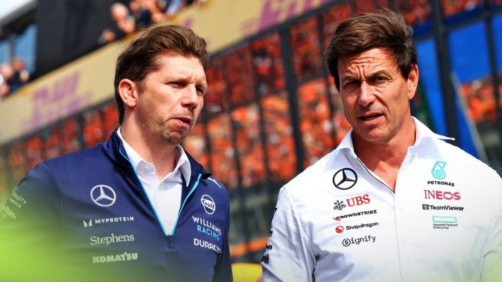 James Vowles with Toto Wolff