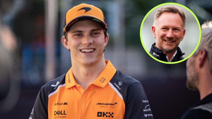 Oscar Piastri and Christian Horner