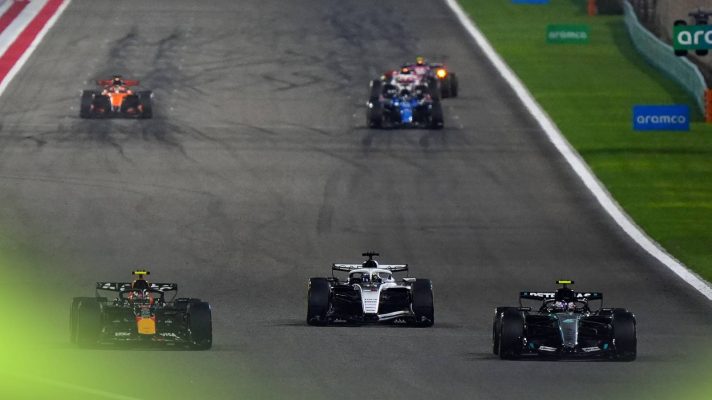 A practice start carried out during the first Bahrain pre-season test.