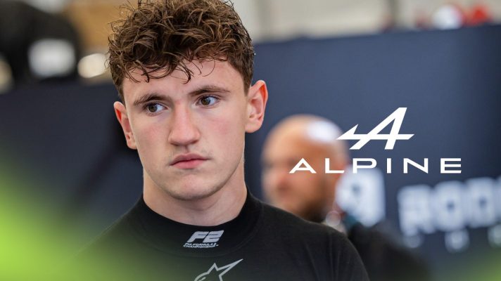 Alpine Academy driver Alex Dunne, pictured in 2025.