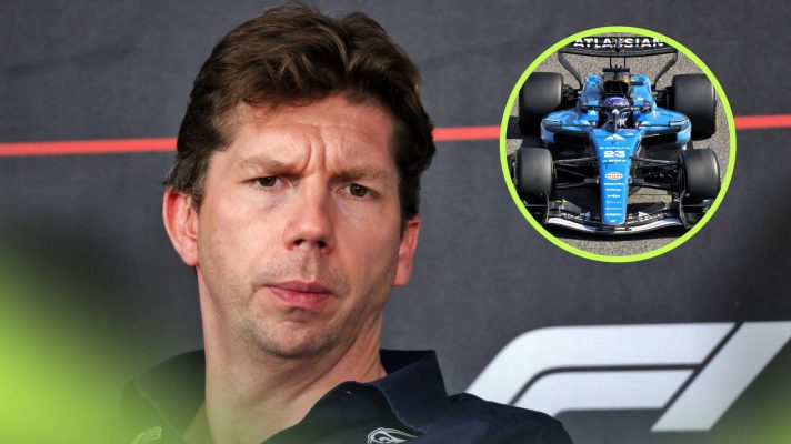 Williams' James Vowles during pre-season testing in Bahrain.