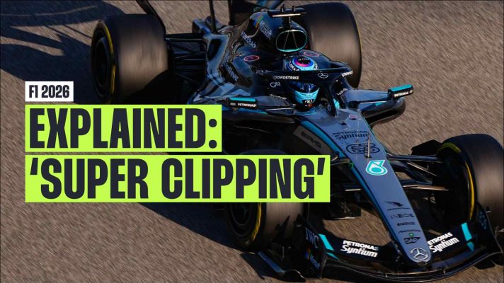 George Russell on track for Mercedes in the W17 during pre-season testing.