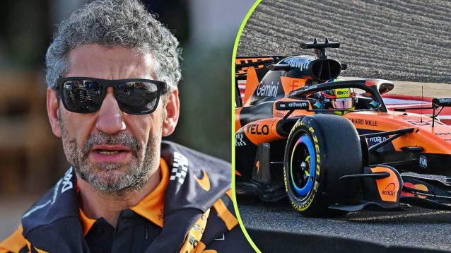Andrea Stella, McLaren, Bahrain testing 2026.