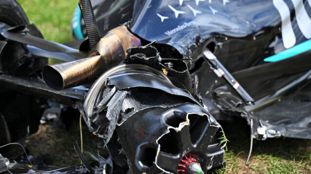Kimi Antonelli's crashed W17