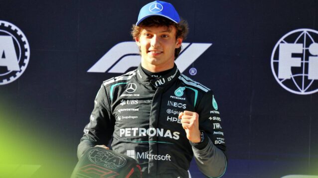 Mercedes' Kimi Antonelli at the 2026 Chinese Grand Prix.