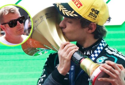 Kimi Antonelli’s first F1 win gets podium twist as MC calls him Kimi Raikkonen