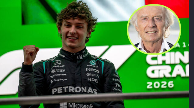 Kimi Antonelli wins, Luca di Montezemolo smiles