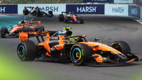 Miami Grand Prix: Lando Norris wins Sprint; Hamilton and Verstappen battle