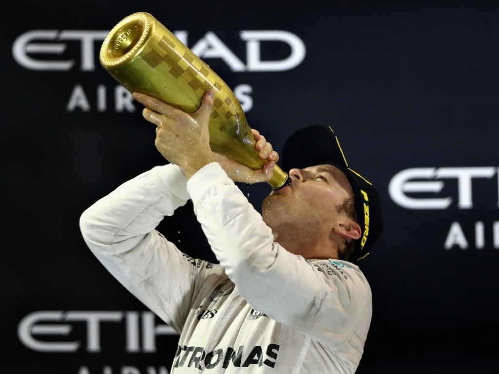 スポーツ選手 Nico Rosberg 2016 Mercedes Used Bottle Nico Rosberg 2016 Mercedes Used Bottle