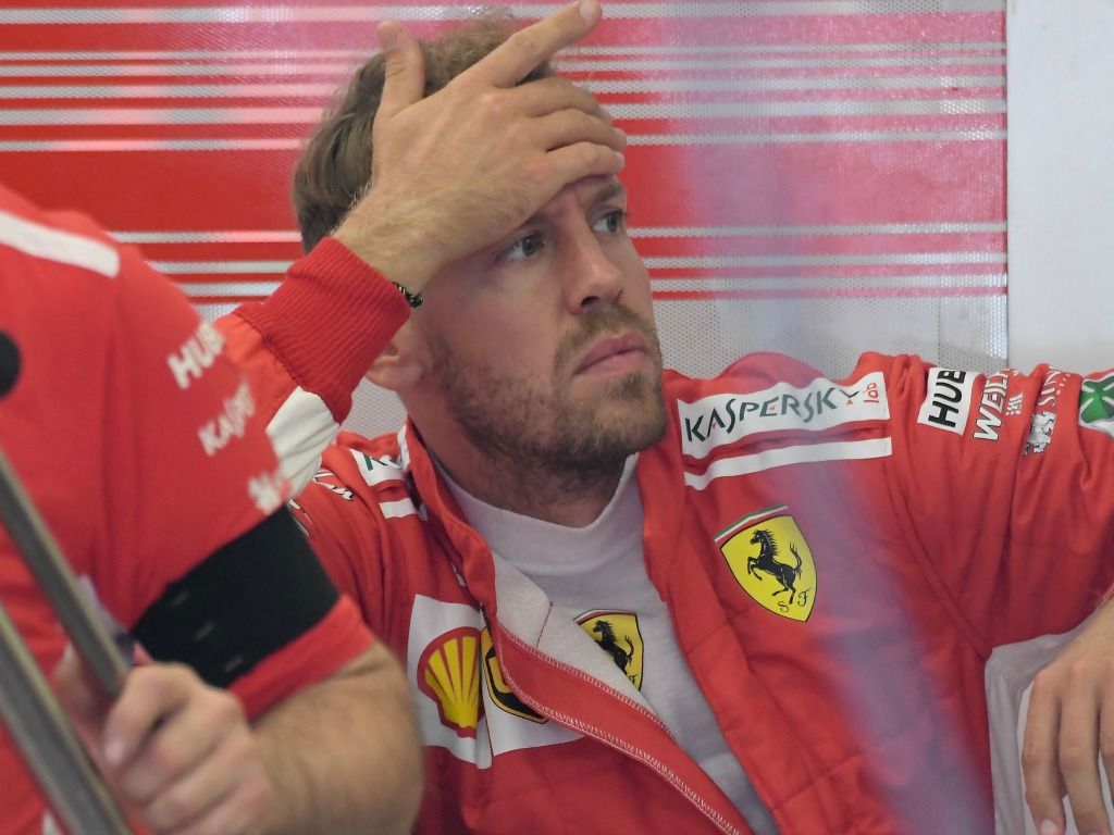Sebastian Vettel Ferrari not as confident in the wet