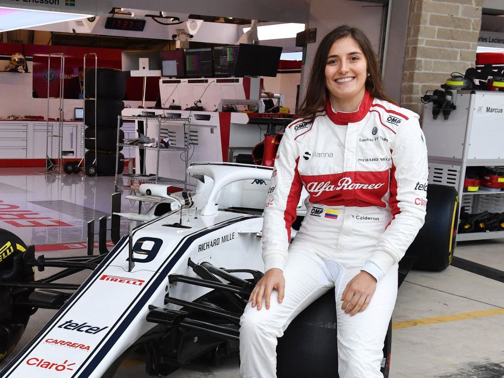 Second Sauber run for Tatiana Calderon
