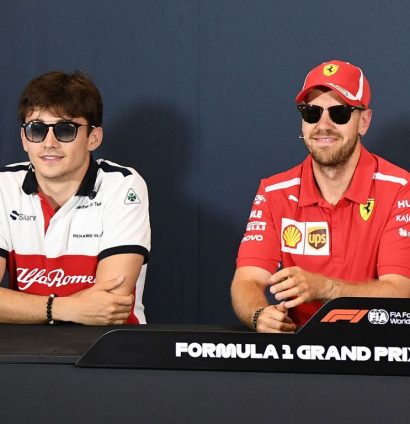 Sebastian Vettel: Talks Charles Leclerc