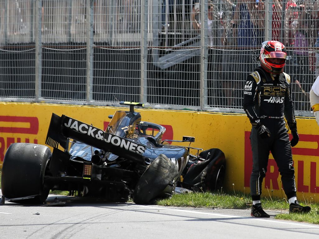 Kevin Magnussen will start from the pit lane in Canada after Haas changed the chassis following his Q2 crash.