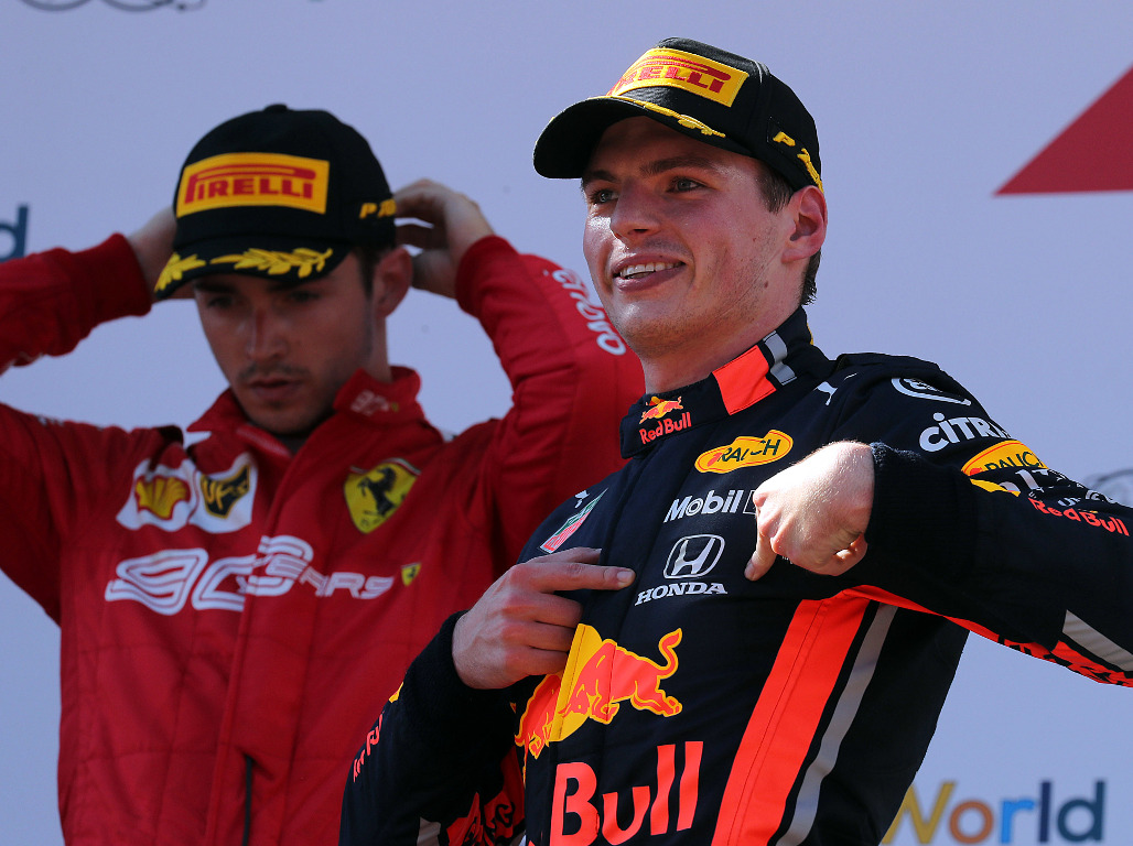 Max-Verstappen-and-Charles-Leclerc-podium-PA