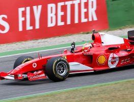 Mick Schumacher drives father’s Ferrari F2004