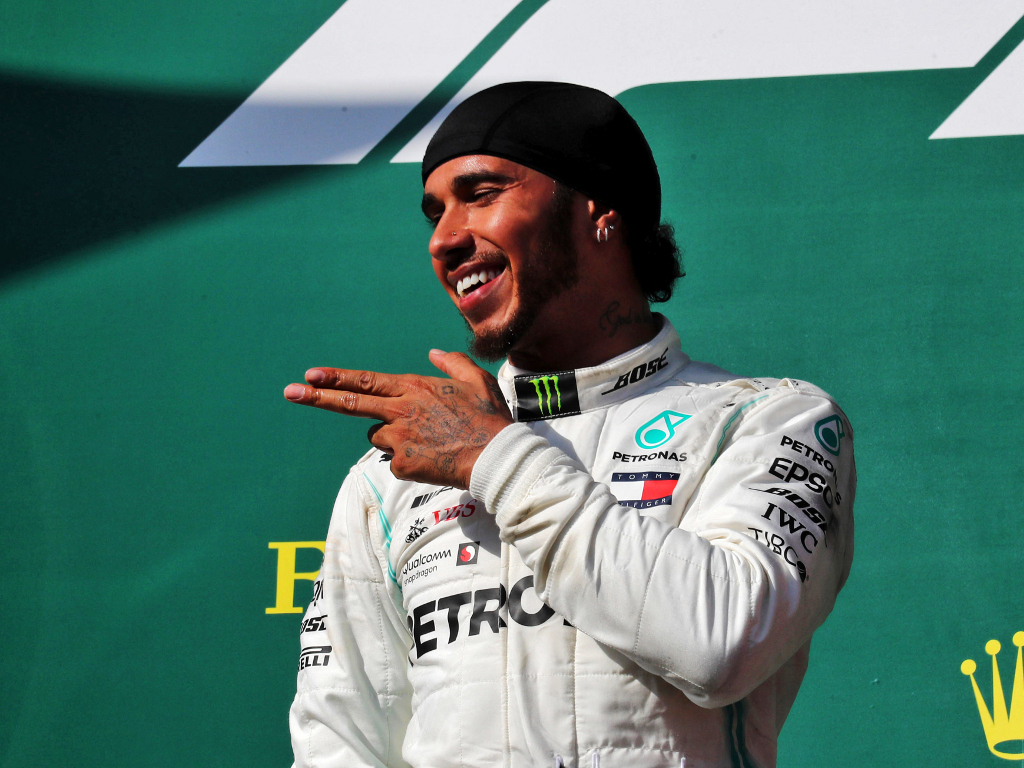 Lewis Hamilton having fun