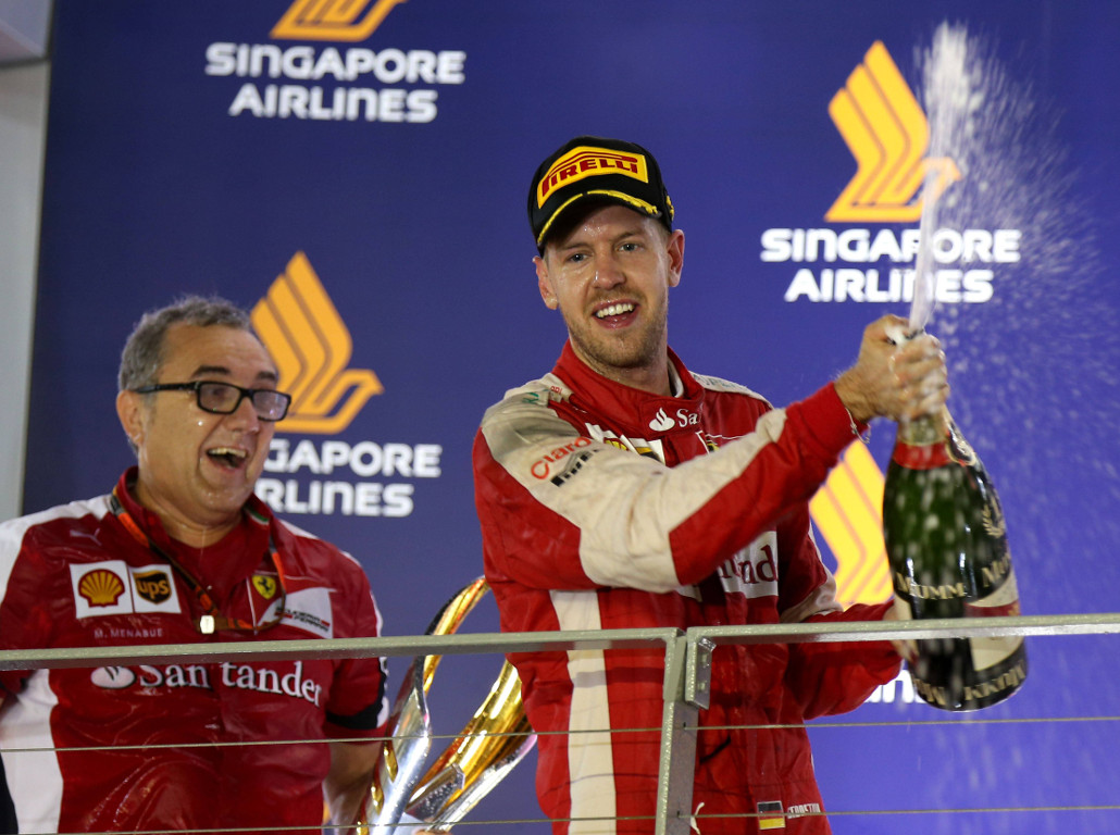 Sebastian Vettel won his fourth Singapore GP in 2015