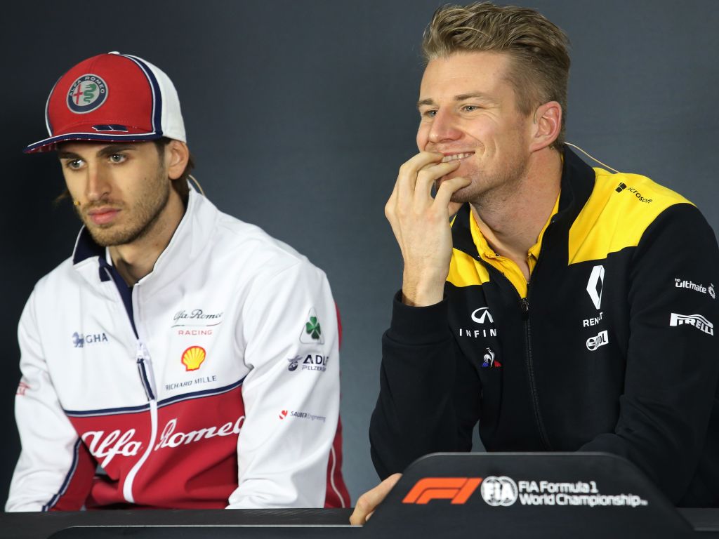 Nico Hulkenberg is being linked with Antonio Giovinazzi's seat at Alfa Romeo for 2020.