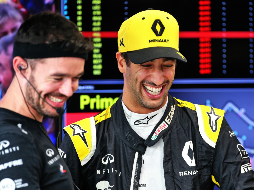 Daniel Ricciardo has praised Renault for making a "big step" with their power unit, joking that he designed it.