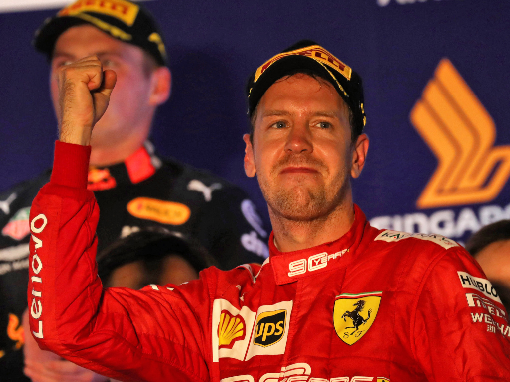 Sebastian Vettel fist pump