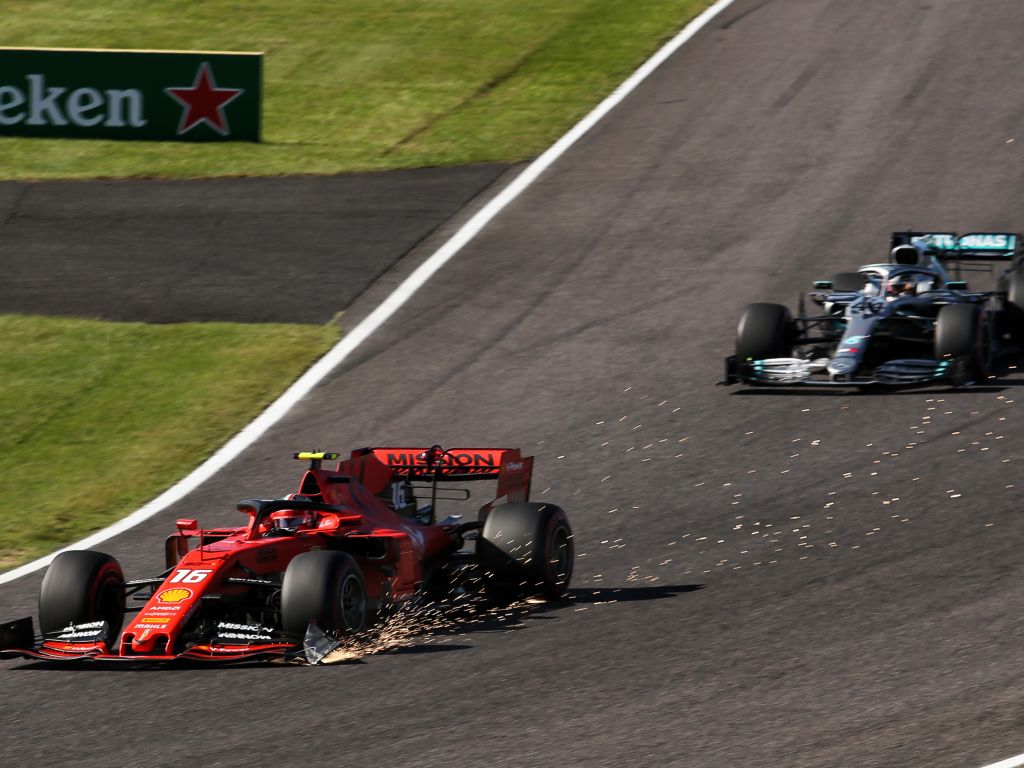 Charles Leclerc gets two time penalties at Suzuka; Ferrari fined.