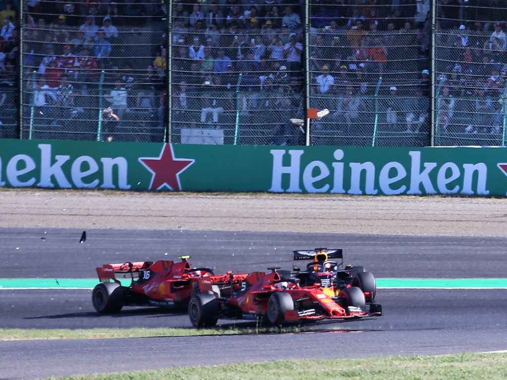 Charles Leclerc accepts blame for Max Verstappen crash.